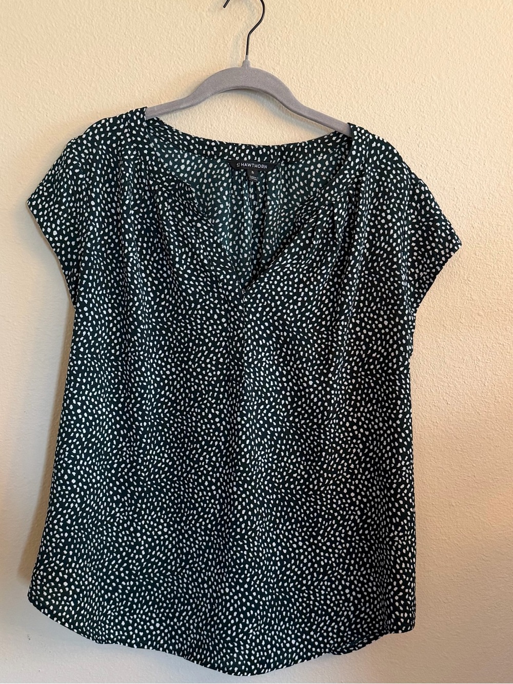 41 Hawthorn Green with White Print - Size XL